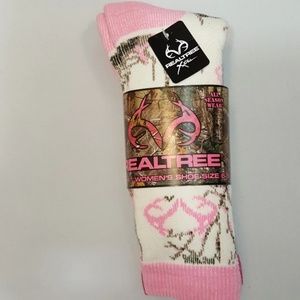 Womens Realtree - 2 Pack Boot Sock Shoe Sz 6-9 New